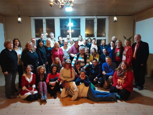 Unsere Gruppe, Weihnachten 2022 - letztes Foto im Vereinshaus